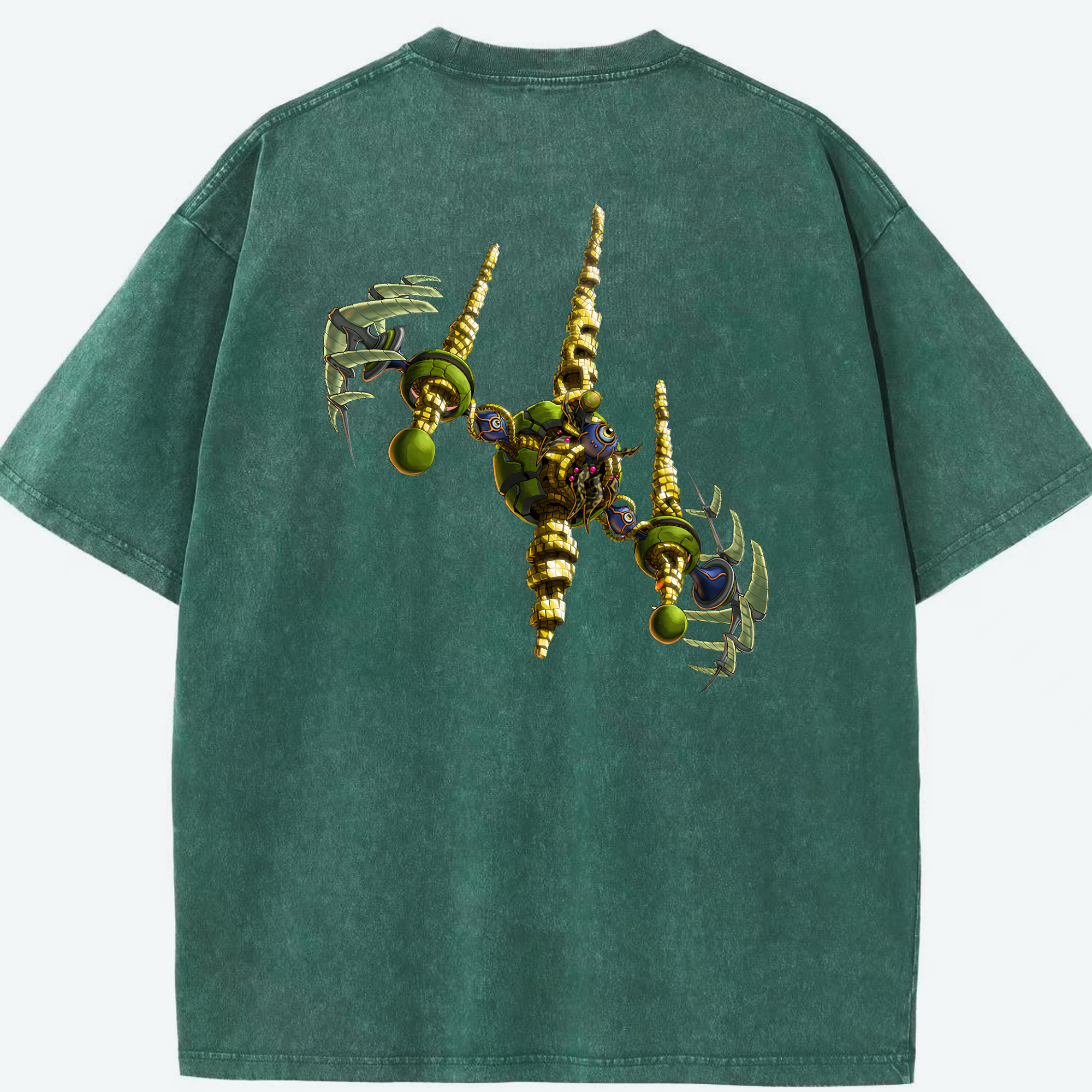 （画像用） 遊☆戯☆王 Yu-Gi-Oh! 綿100% ヴィンテージ風 半袖Tシャツ（背面プリント）